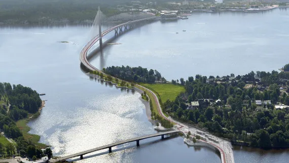 Gyalogoshíd Helsinki legújabb nevezetessége