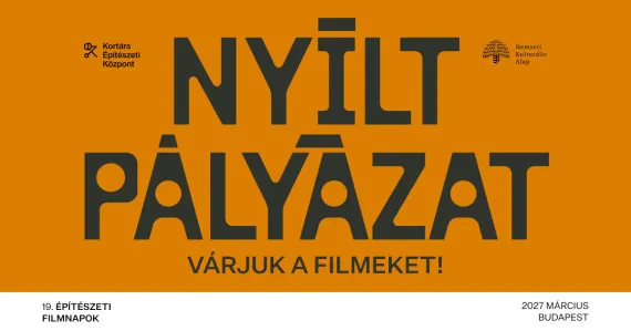 Nyílt pályázati felhívás a 19. Budapesti Építészeti Filmnapokra